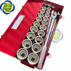 Bộ tuýp 3/4 có 26 chi tiết hệ inch & hệ mét Kingtony 6226CR loại tuýp 12 cạnh