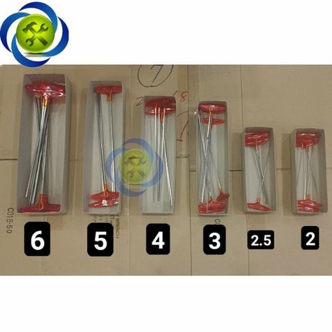 Lục giác chữ T 6mm EIGHT 018L-6 tổng chiều dài 410mm