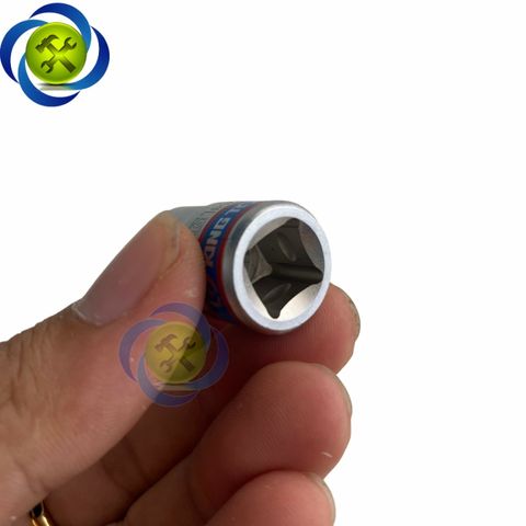 Tuýp trắng ngắn 12 cạnh Kingtony 3330xx chuôi 3/8 (size lẻ từ 6-24mm)