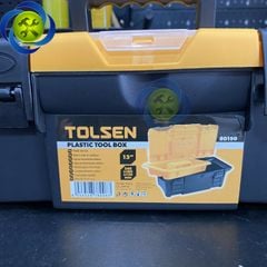 Thùng đồ nghề nhựa mini Tolsen 80190 kích thước 340x180x130mm