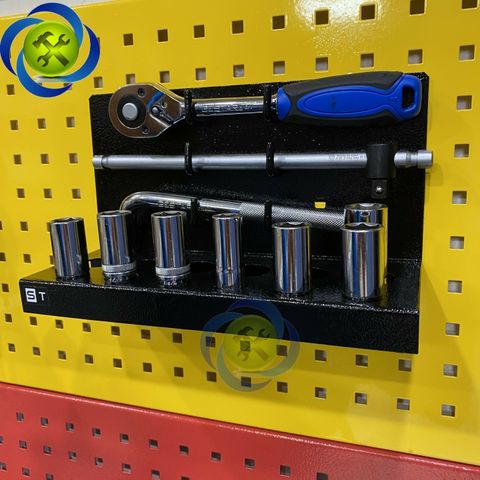 Khay treo khẩu-tuýp, cần vặn STRONGER TOOL dùng cho tấm treo dụng cụ lỗ vuông