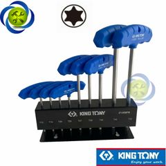 Bộ lục giác sao chữ T 9 chi tiết Kingtony 21309PR có đế sắt