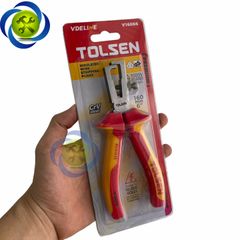 Kìm tuốt dây cách điện 1000V Tolsen V16066 160mm