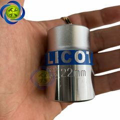 Tuýp 22mm loại 3/4 ngắn màu trắng 6 cạnh Licota N6022