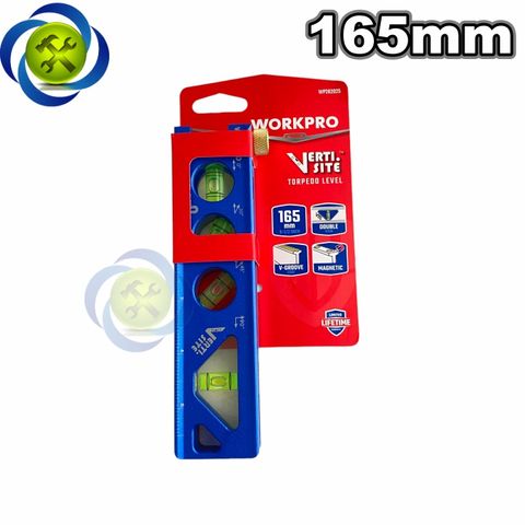 Thước thủy Workpro WP262025 dài 165mm có nam châm hút mạnh, nhôm nguyên khối