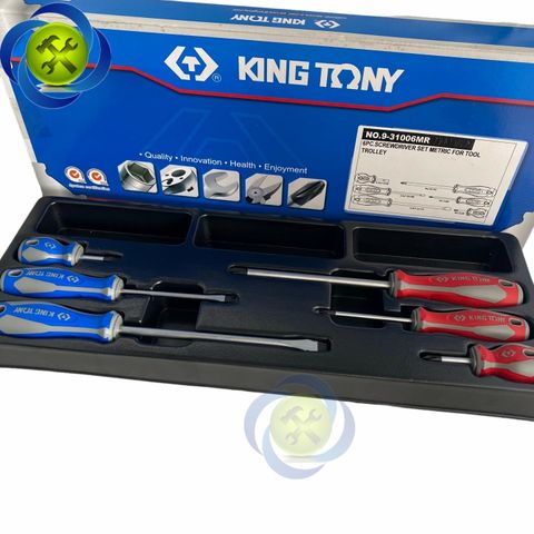 Bộ tua vít 6 chi tiết Kingtony 9-31006MR có khay nhựa 500mm x 190mm