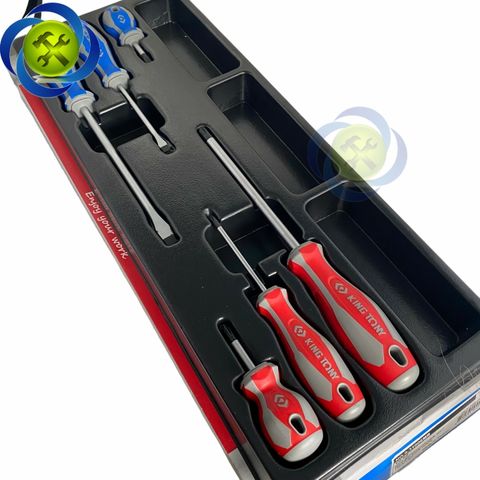 Bộ tua vít 6 chi tiết Kingtony 9-31006MR có khay nhựa 500mm x 190mm