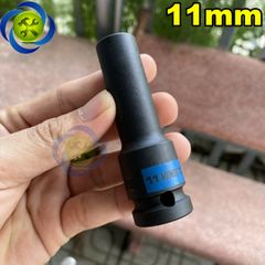 Tuýp 11mm đen dài 80mm Kingtony 443511M loại 1/2 6 cạnh