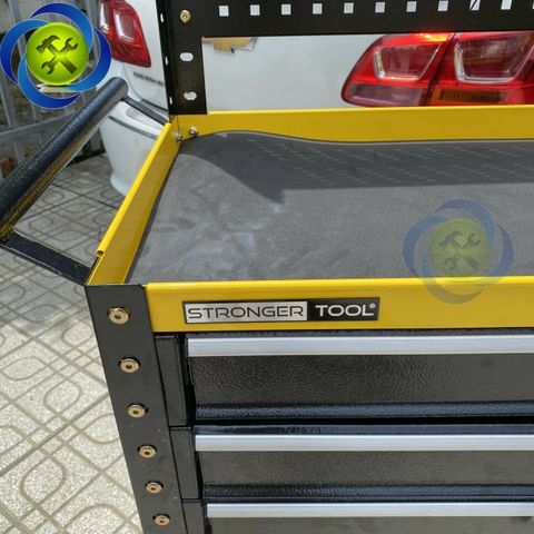 Xe đẩy dụng cụ 3 khay + 3 ngăn kéo có tấm treo STRONGER TOOL