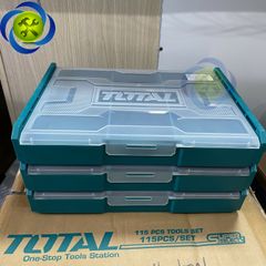 Hộp nhựa đựng dụng cụ TOTAL THKTV02 340x250x60mm có thể lắp ghép