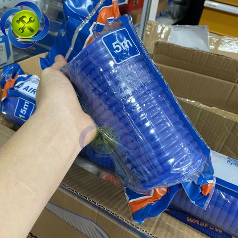 Dây hơi xoắn 5m WADFOW WQG1905 kèm đầu nối nhanh