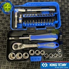 Bộ tuýp 1/4 Kingtony 2539MR-AM có 39 chi tiết