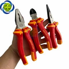 Bộ 3 kìm cách điện WadFow WPS0633 (kìm bằng + kìm cắt + kìm nhọn)