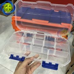 Bộ hộp 4 khay nhựa chia 13 ngăn đựng linh kiện WADFOW WTB8344 380x182x320mm