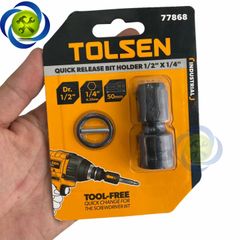 Đầu chuyển từ bu lông 1/2 sang vít 6.35mm Tolsen 77868