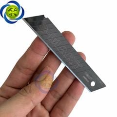 Lưỡi dao rọc giấy đen C-Mart A0041D 14 rãnh 10 lưỡi hộp 100 X 18 X 0.5mm