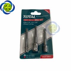 Bộ ba đầu chuyển lục giác sang bulong Total TAC273651 1/2 & 3/8 & 1/4