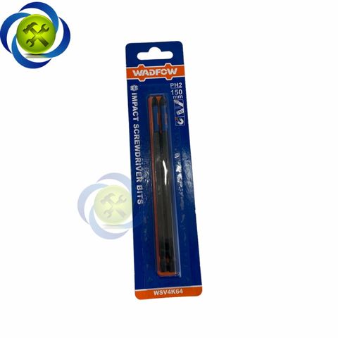 Bộ 2 mũi vít PH2 x 150mm Wadfow WSV4K64 chuôi lục giác