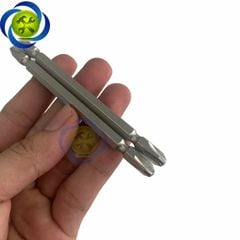 Mũi vít bake hai đầu PH3 x 110mm Kingtony 131103P có nam châm (10 mũi/hộp)