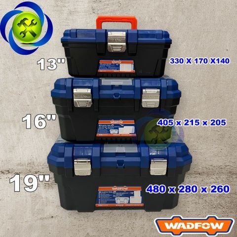 Thùng đựng đồ nghề khóa kim loại Wadfow có 3 kích thước (13 - 16 - 19inch)