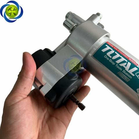 Dụng cụ bơm mỡ bò TOTAL TGULI2001 có giá đỡ 400CC sử dụng cho máy siết vít