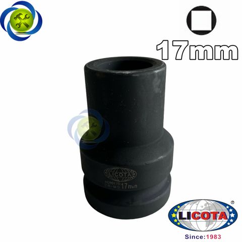 Tuýp vuông 17mm Licota AQ8017D loại 1 inch 4 cạnh đen dài 80mm