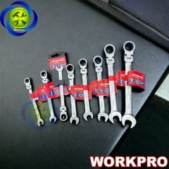 Cờ lê tự động đầu lắc léo - gật gù Workpro từ 8mm-19mm