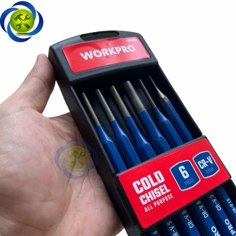 Bộ đục đột chốt tròn Workpro WP201304 có 6 chi tiết
