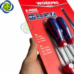 Bộ tua vít 6 chi tiết Workpro WP200504 đóng gói vỉ nhựa