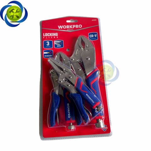 Bộ kìm bấm 3 chi tiết Workpro WP201003 có bọc nhựa