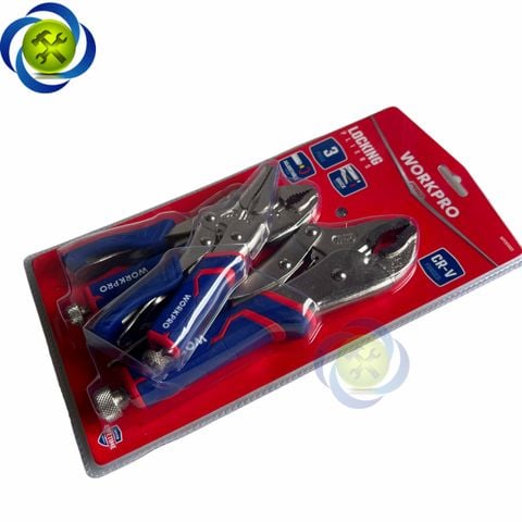 Bộ kìm bấm 3 chi tiết Workpro WP201003 có bọc nhựa