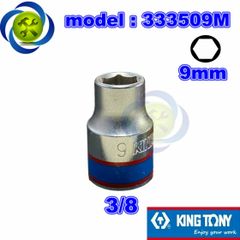 (ĐỦ SIZE) Tuýp  3/8 KINGTONY 3335 loại ngắn 6 cạnh màu trắng