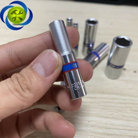 (ĐỦ SIZE) Tuýp trắng 6 cạnh Kingtony 2235 chuôi 1/4 dài 50mm (size lẻ từ 4-14mm)