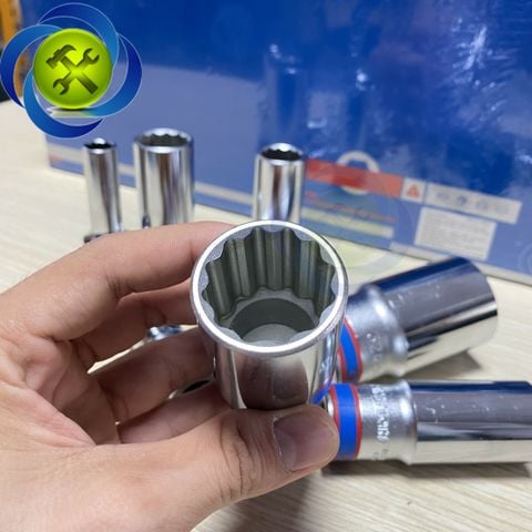 (ĐỦ SIZE) Tuýp 1/2 KINGTONY 4230 loại 12 cạnh màu trắng dài 77mm