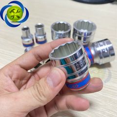 (ĐỦ SIZE) Tuýp 1/2 KINGTONY 4330 loại ngắn 12 cạnh màu trắng