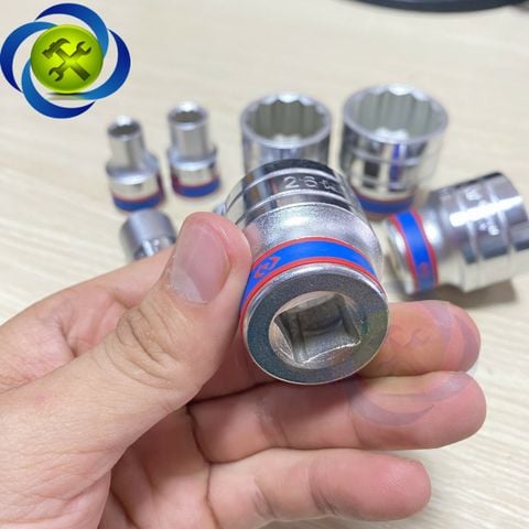 (ĐỦ SIZE) Tuýp 1/2 KINGTONY 4330 loại ngắn 12 cạnh màu trắng