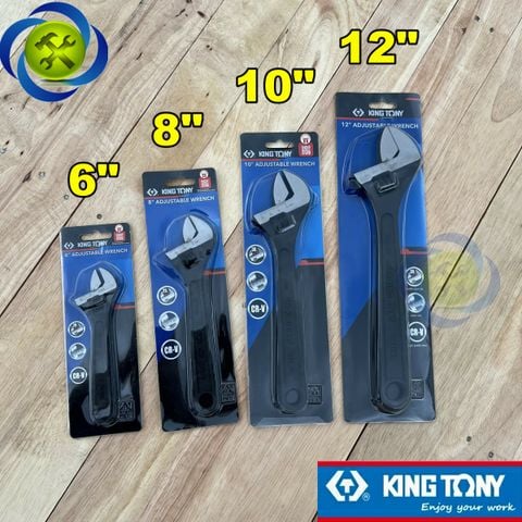 (Size lẻ) Mỏ lết đen Kingtony 3611 có đủ size (6-8-10-12inch) thép CR-V
