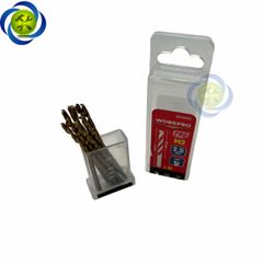 Mũi khoan sắt 2.5mm chuôi tròn thép HSS Workpro WP400155 (10 mũi hộp)
