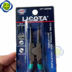 Kìm mở phe ngoài mũi cong 7 inch/175mm Licota APT-38009B