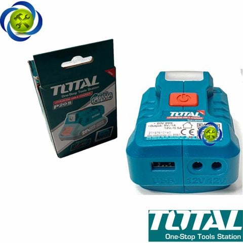 Đế sạc USB gắn pin Total (không kèm pin và sạc) 20V Total TUCLI2022 - đế chuyển