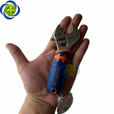 Mỏ lết mini 140mm (5.5 inch) Wadfow WAW3106 tay cầm bọc nhựa