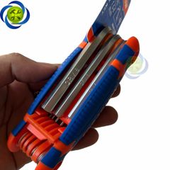 Bộ 8 chìa lục giác xếp 1.5-8mm đầu bằng WadFow WHK1281