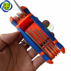 Bộ 8 chìa lục giác xếp 1.5-8mm đầu bằng WadFow WHK1281