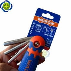 Bộ 8 chìa lục giác xếp 1.5-8mm đầu bằng WadFow WHK1281
