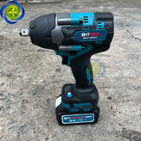 Máy siết bulong đầu 1/2 HITMAN VND-9016 lực siết 700Nm, không chổi than (bộ hộp nhựa)