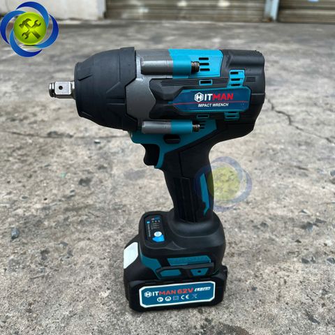 Máy siết bulong đầu 1/2 HITMAN VND-9016 lực siết 700Nm, không chổi than (bộ hộp nhựa)