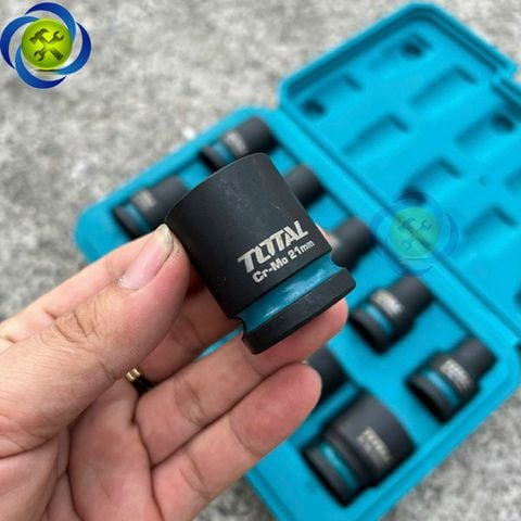 Bộ tuýp đen ngắn TOTAL THISTD12101 loại 1/2 inch có 10 chi tiết (10 - 24mm)
