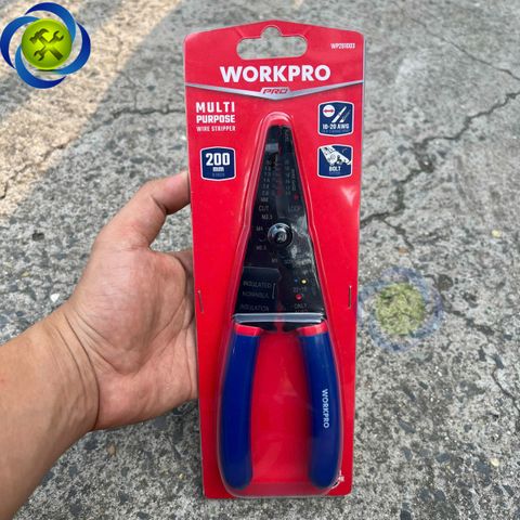 Kìm tuốt dây điện đa năng Workpro WP291003 dài 200mm