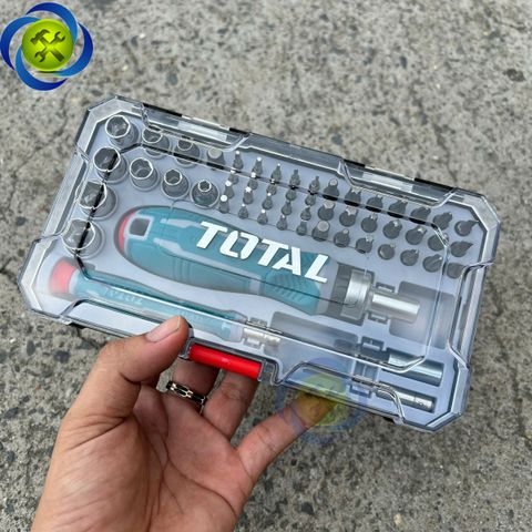 Bộ tua vít 55 chi tiết đa năng TOTAL TACSD30556 cán vặn tự động