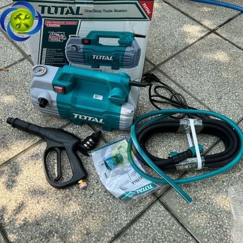 Máy xịt rửa xe 1500W TOTAL TGT11236, lõi dây đồng (không chổi than)
